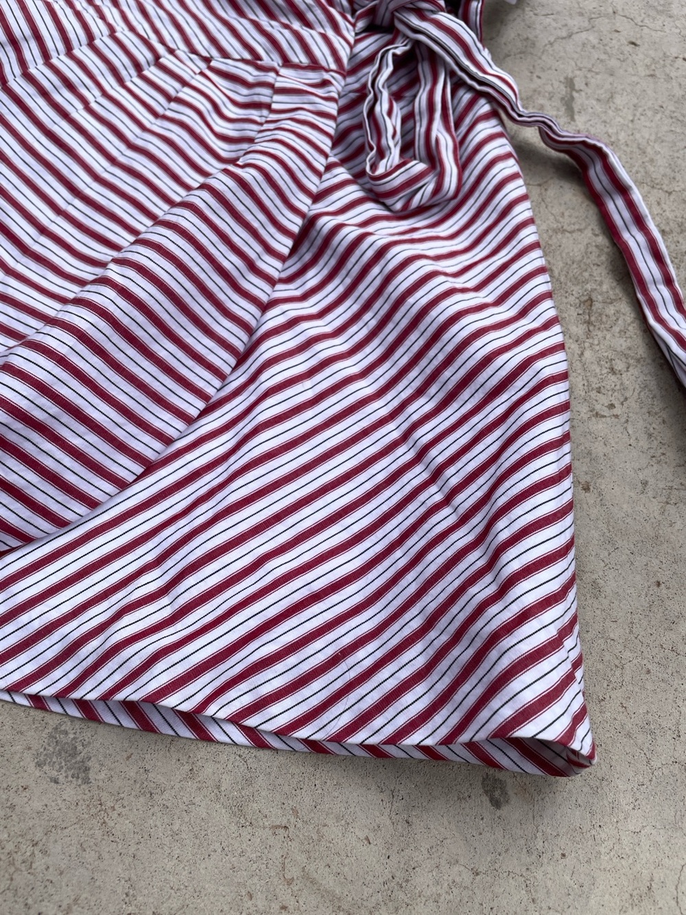 Zara striped cotton wrap mini skirt size M - Picture 7 of 7